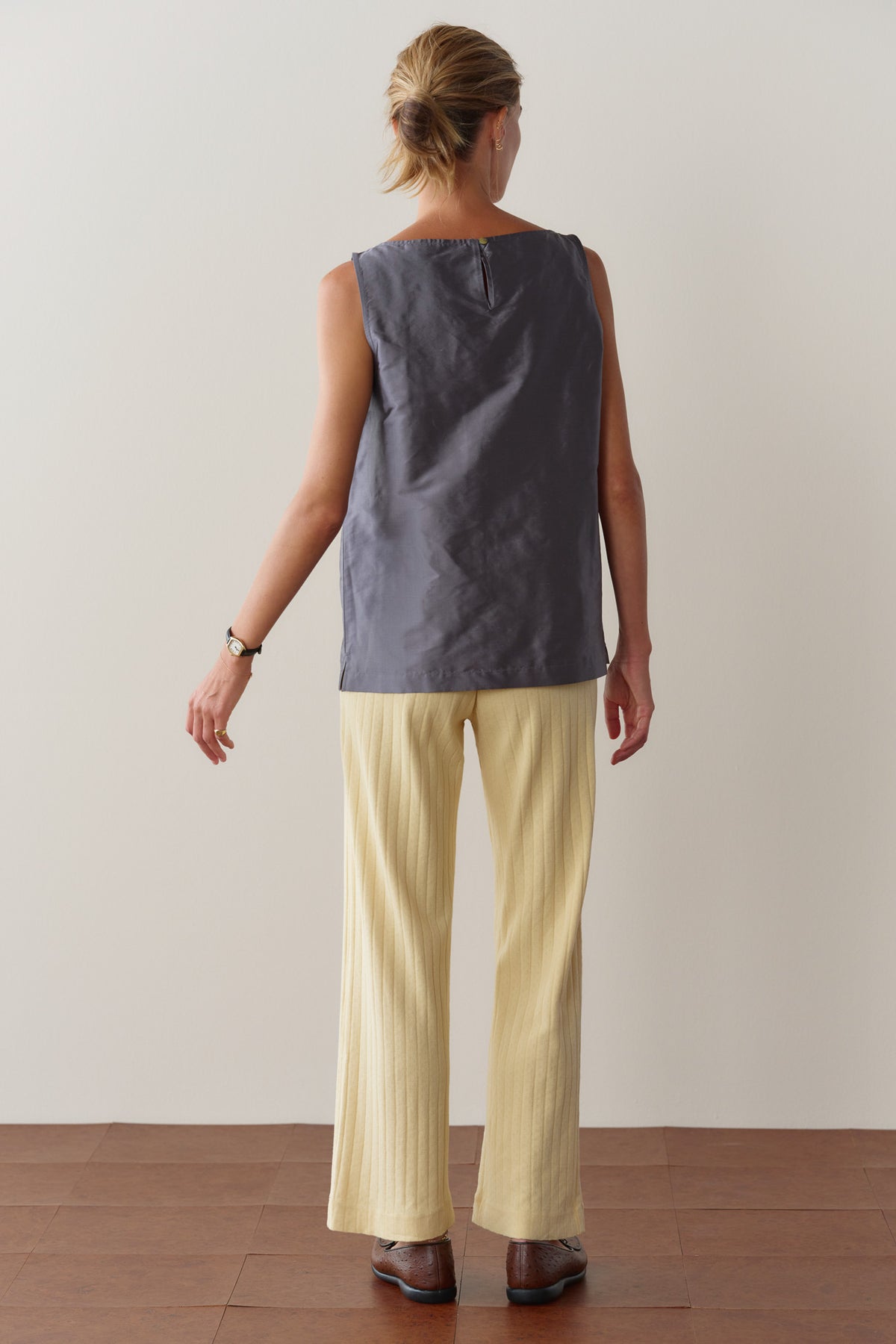 The Pointelle Simple Crop Pant