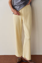 The Pointelle Simple Crop Pant