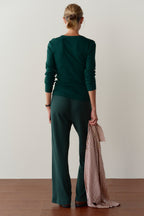 The Pointelle Simple Crop Pant