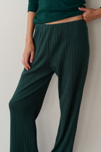 The Pointelle Simple Crop Pant