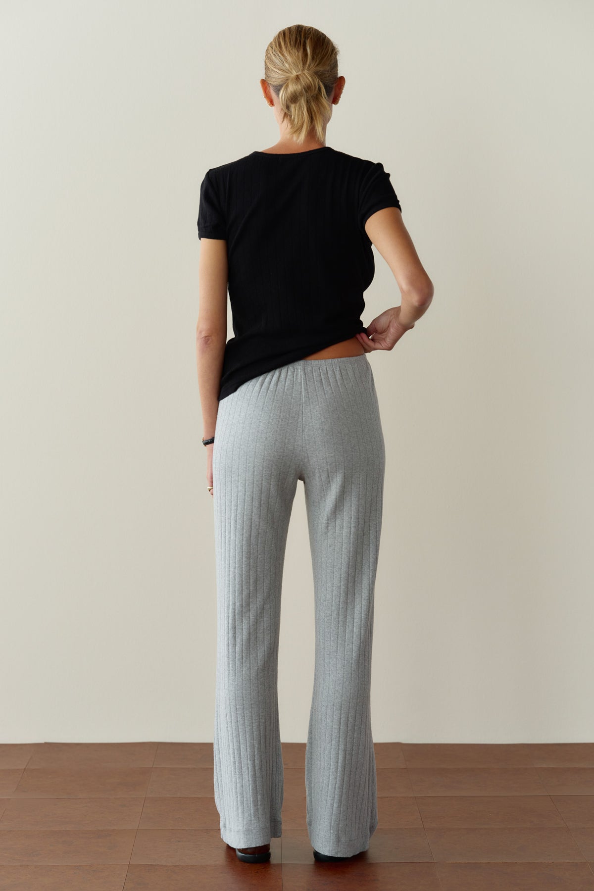 The Pointelle Simple Crop Pant