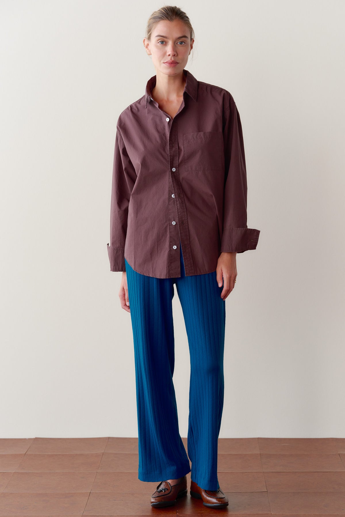 The Pointelle Simple Crop Pant