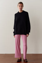 The Pointelle Simple Crop Pant