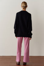 The Pointelle Simple Crop Pant