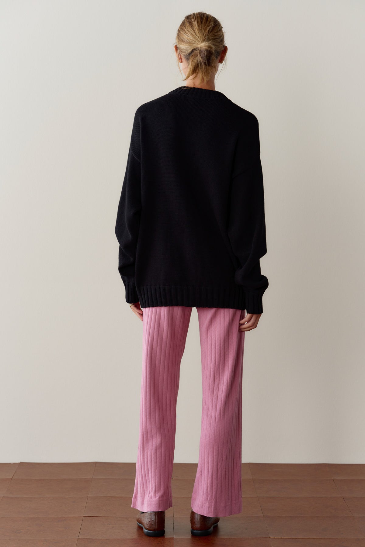 The Pointelle Simple Crop Pant