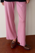 The Pointelle Simple Crop Pant