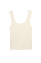 The Rib Scoop Tank Creme.