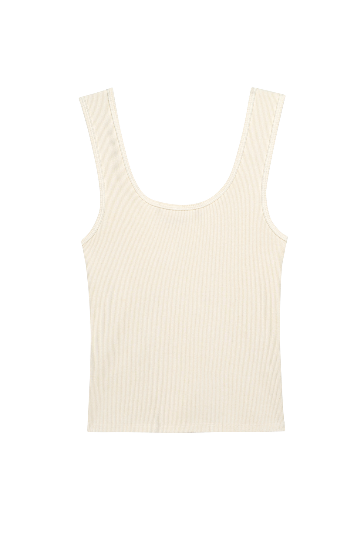 The Rib Scoop Tank Creme.