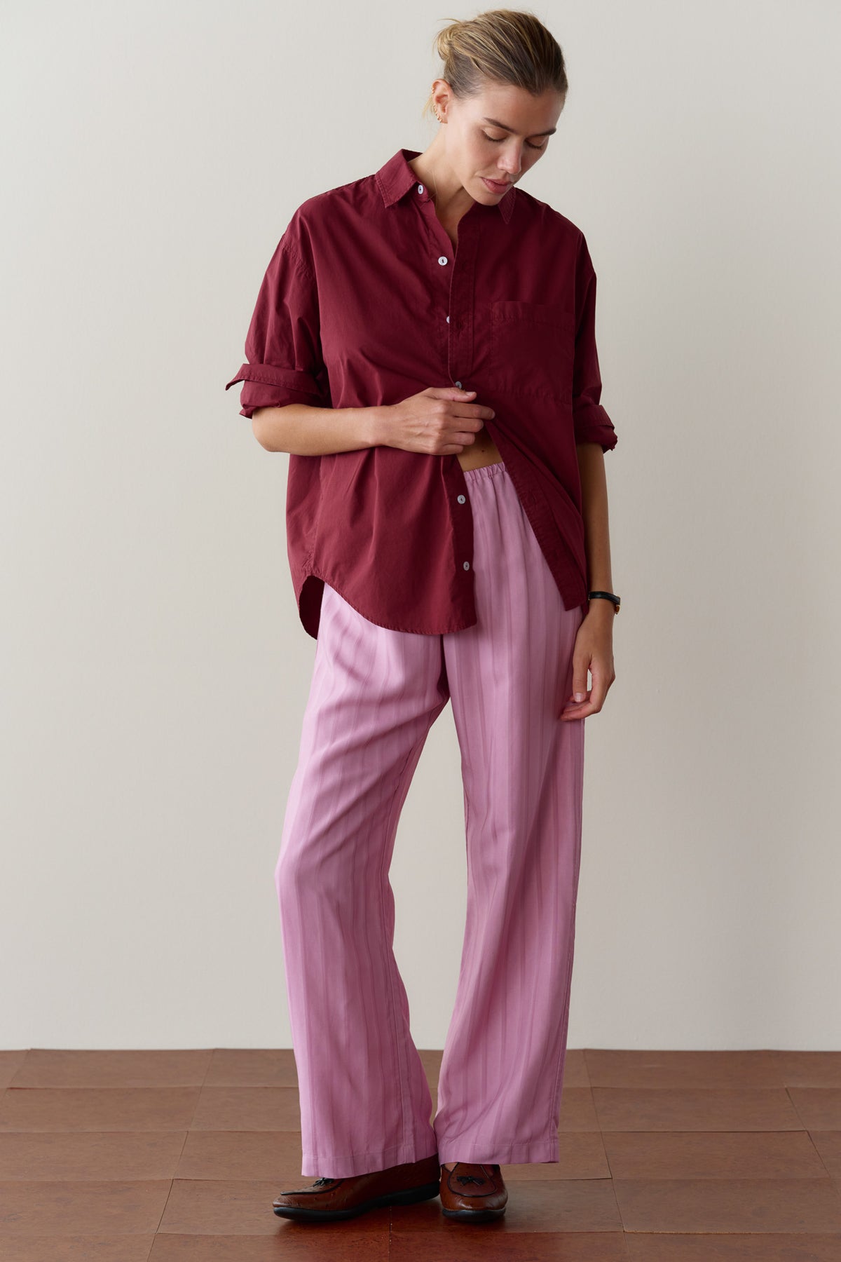 The Shadow Stripe Simple Pant