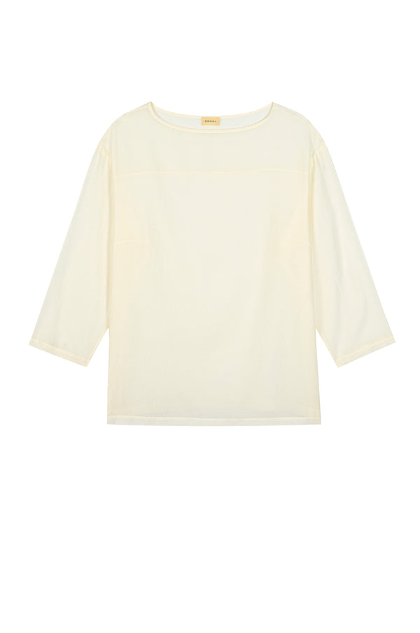 The Silk Cotton Sheer Boatneck