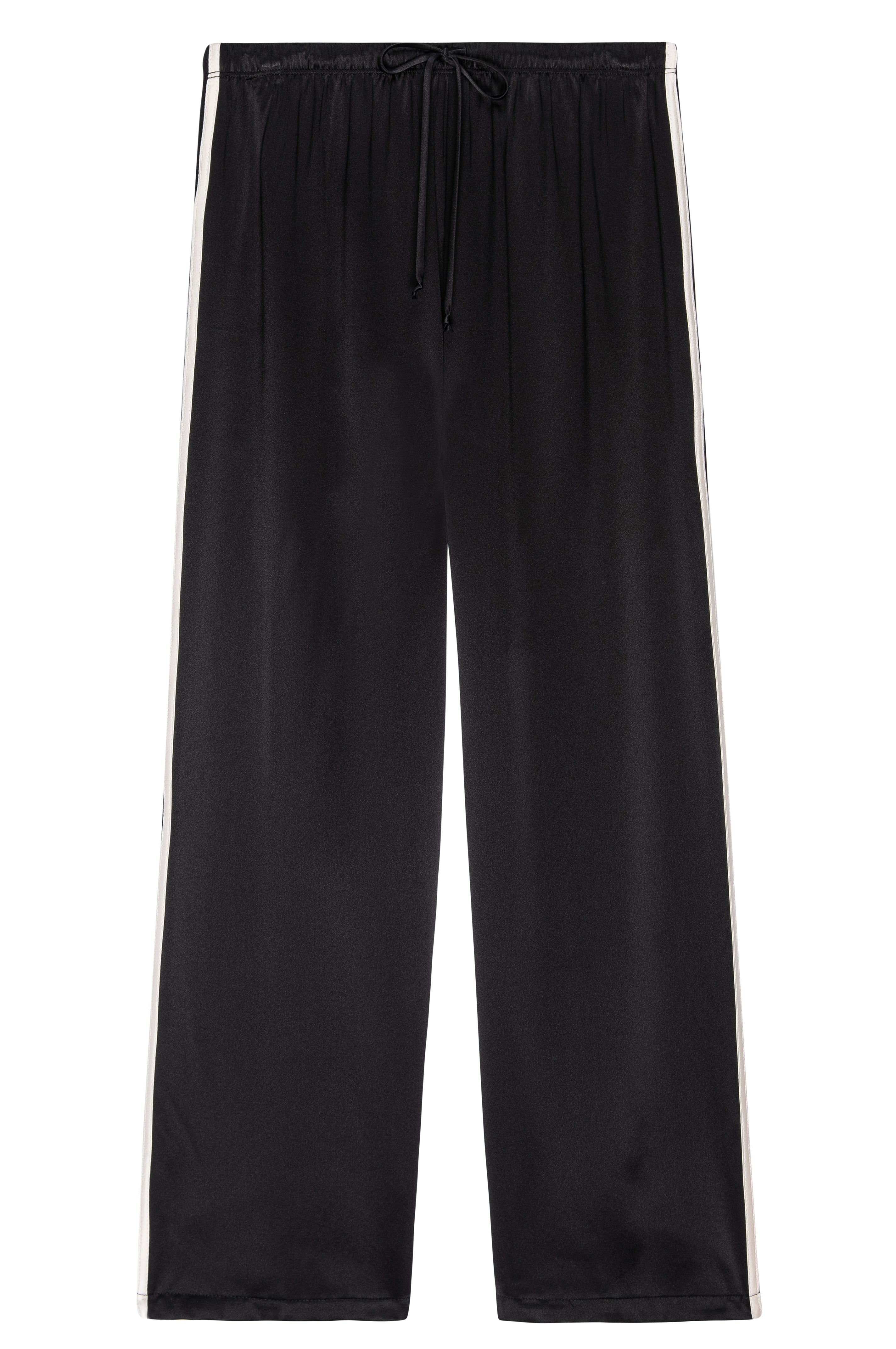 The Silk Stripe Crop Pant
