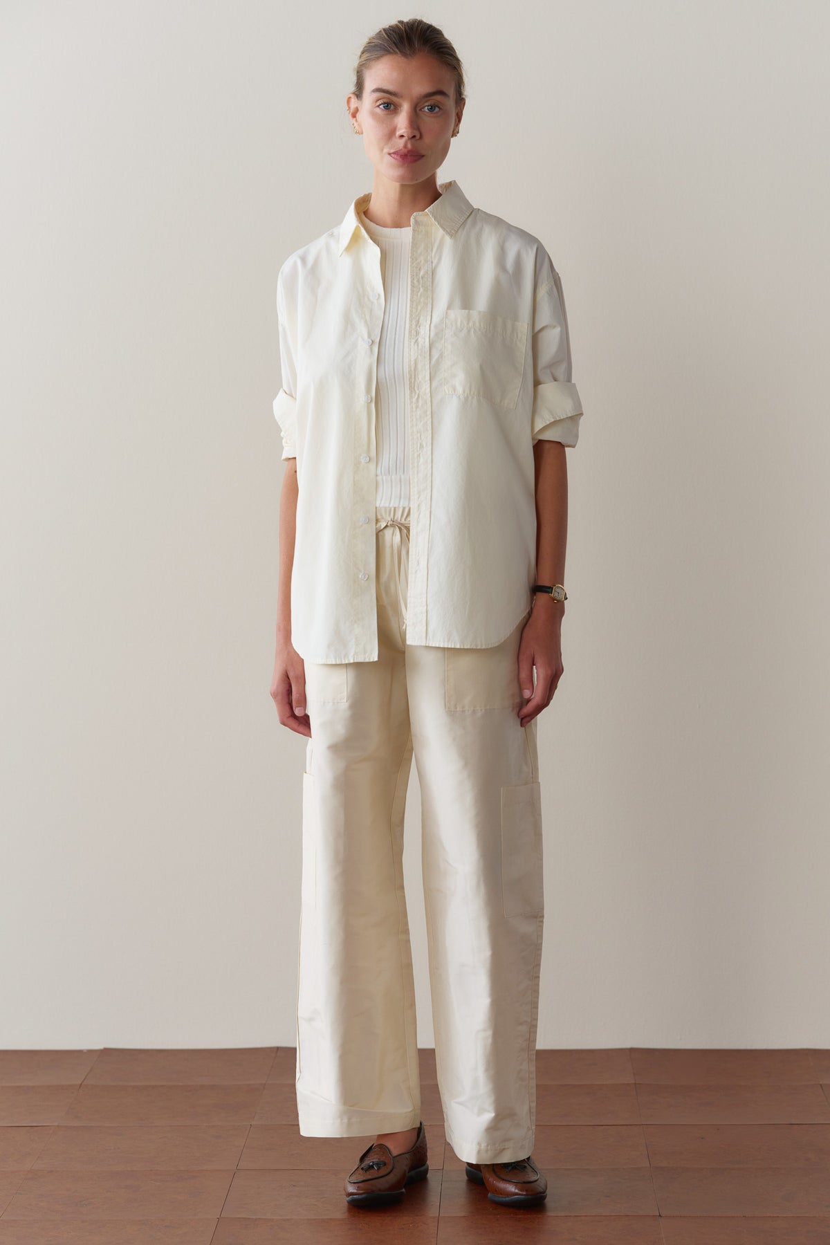 The Silk Taffeta Cargo Pant