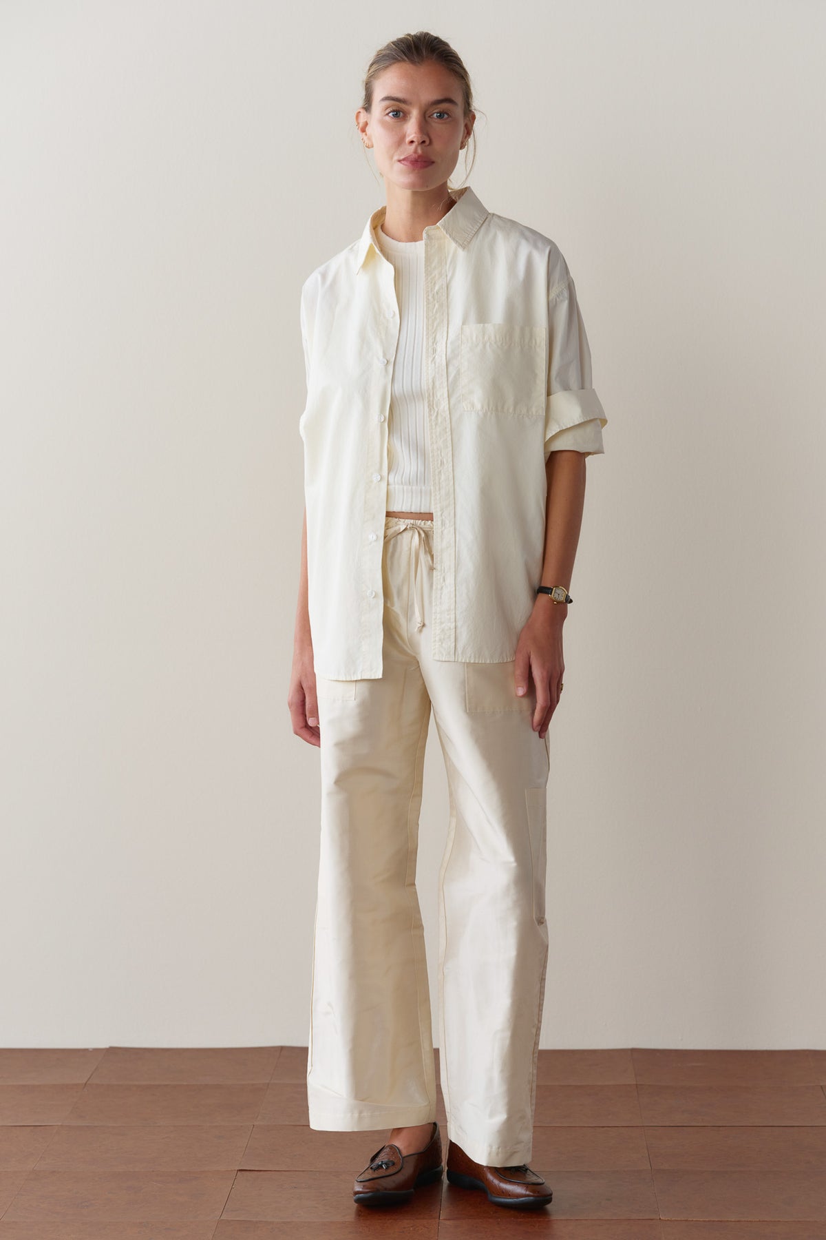 The Silk Taffeta Cargo Pant