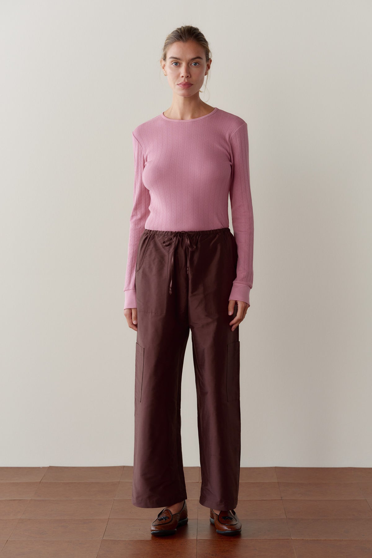 The Silk Taffeta Cargo Pant