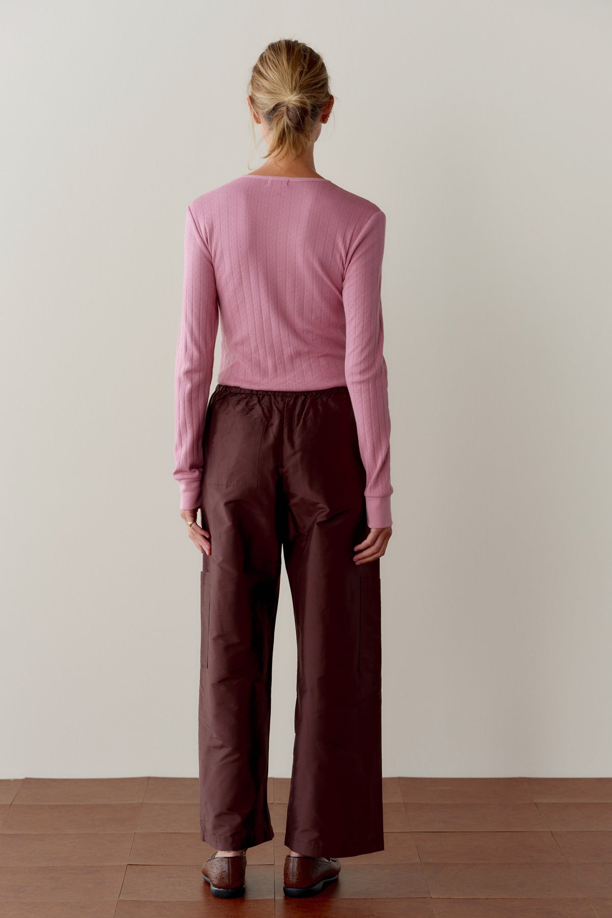 The Silk Taffeta Cargo Pant