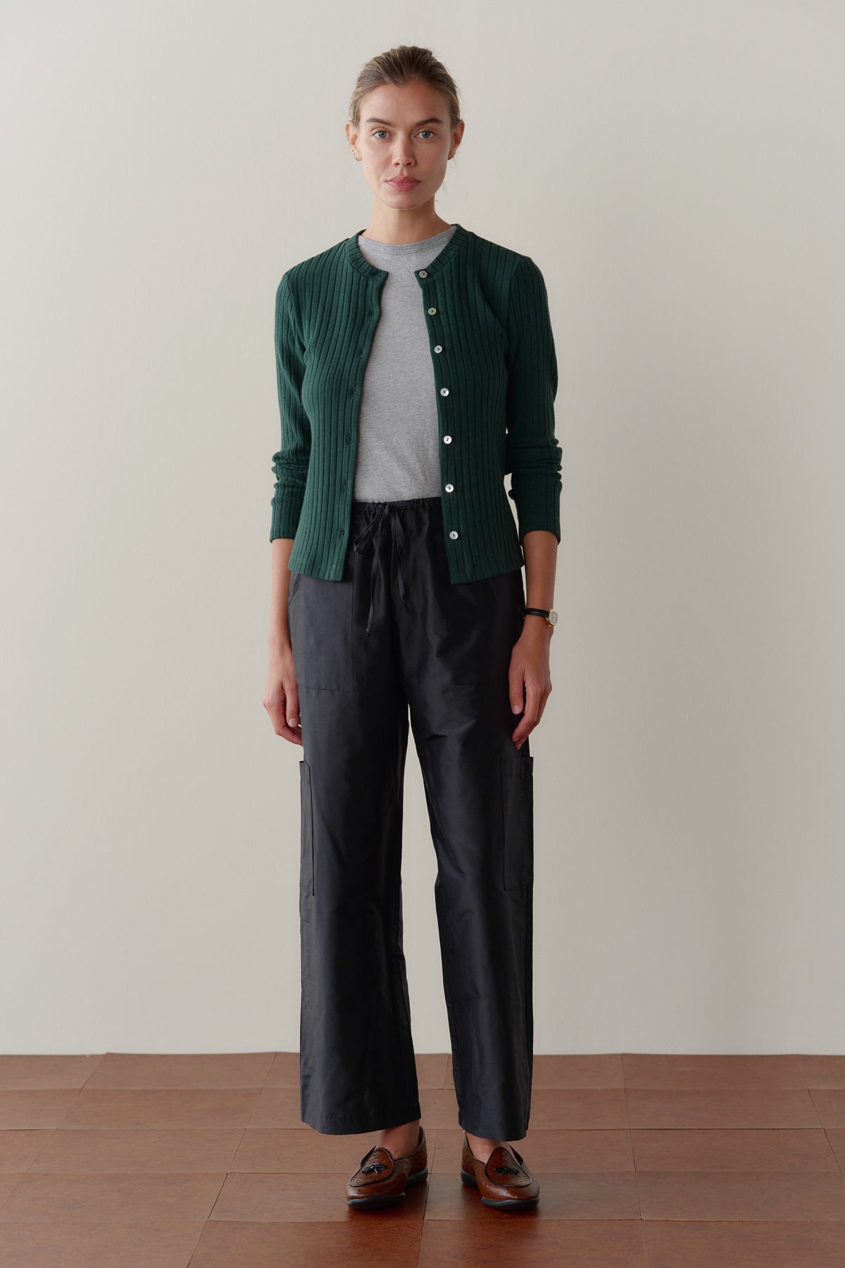 The Silk Taffeta Cargo Pant