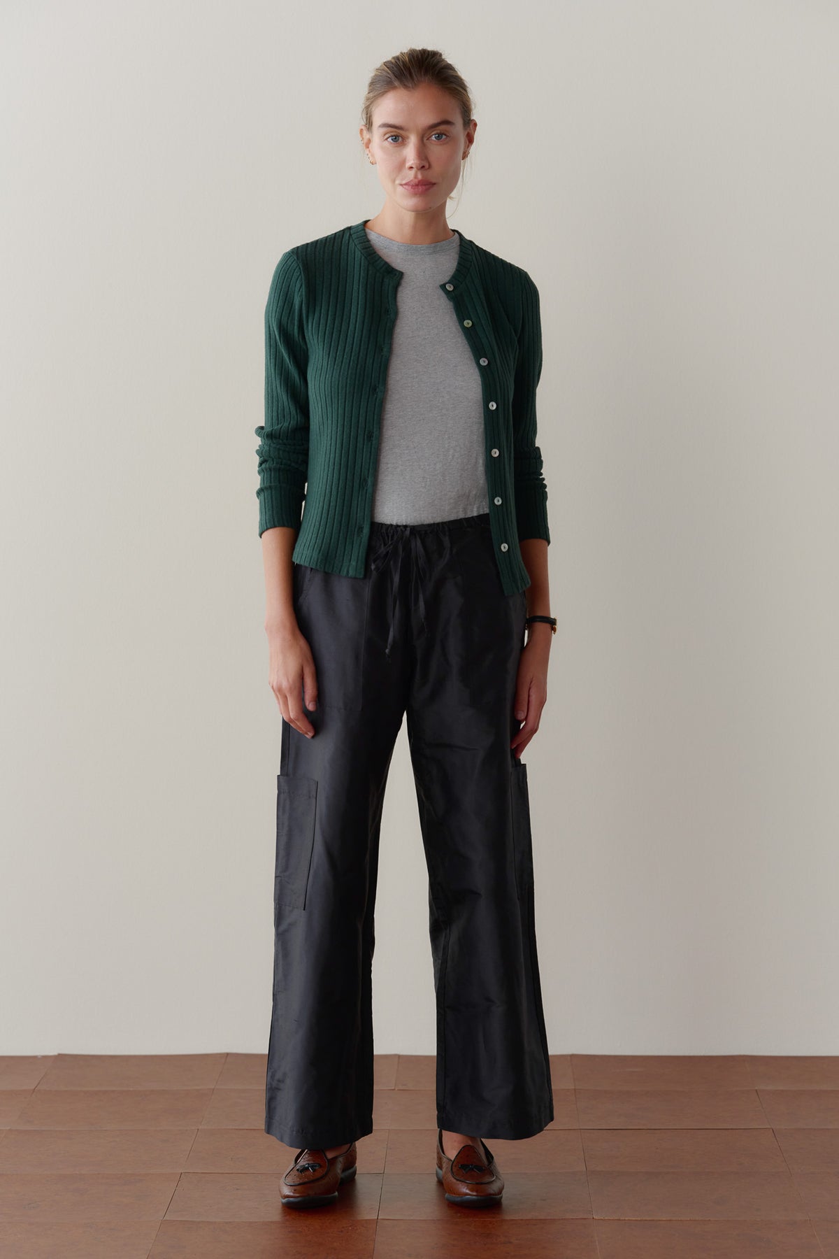 The Silk Taffeta Cargo Pant