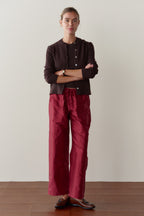 The Silk Taffeta Cargo Pant
