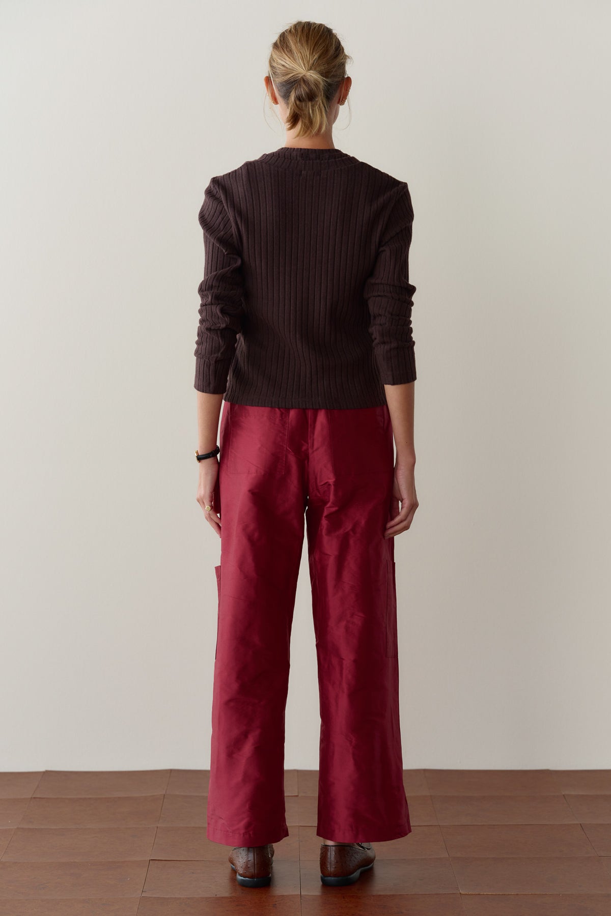 The Silk Taffeta Cargo Pant