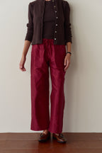 The Silk Taffeta Cargo Pant