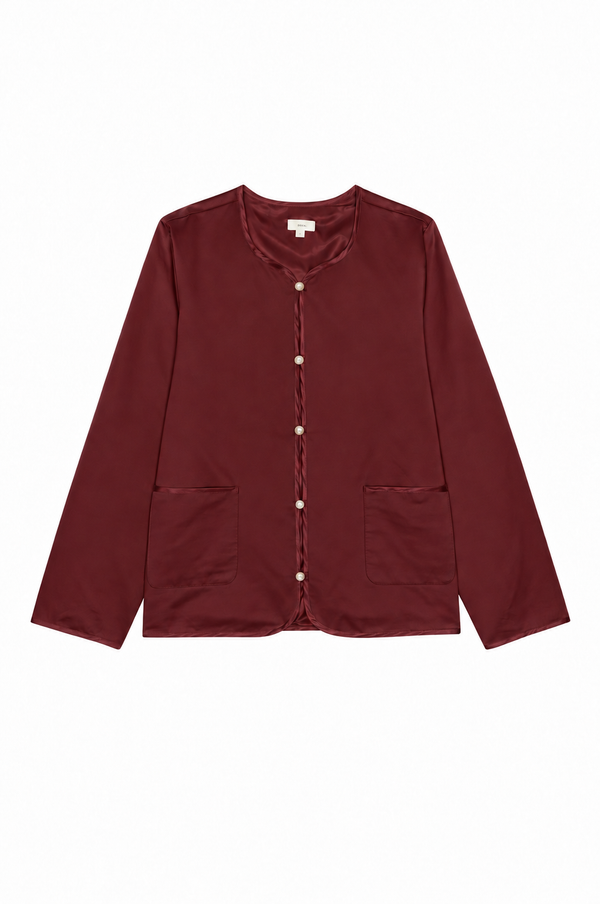 The Sateen Cotton Loop Jacket