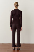 The Sweater Rib Kick Flare