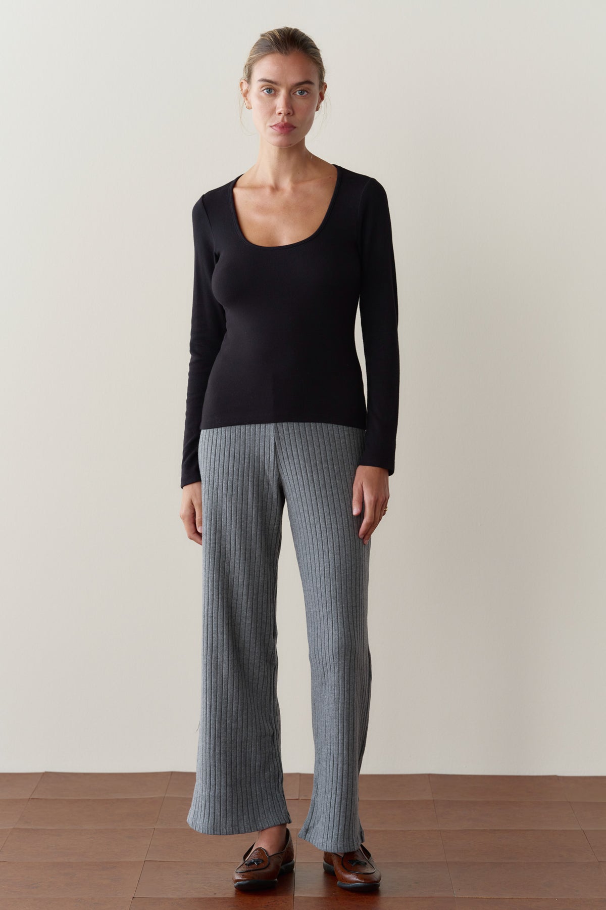The Sweater Rib Simple Pant