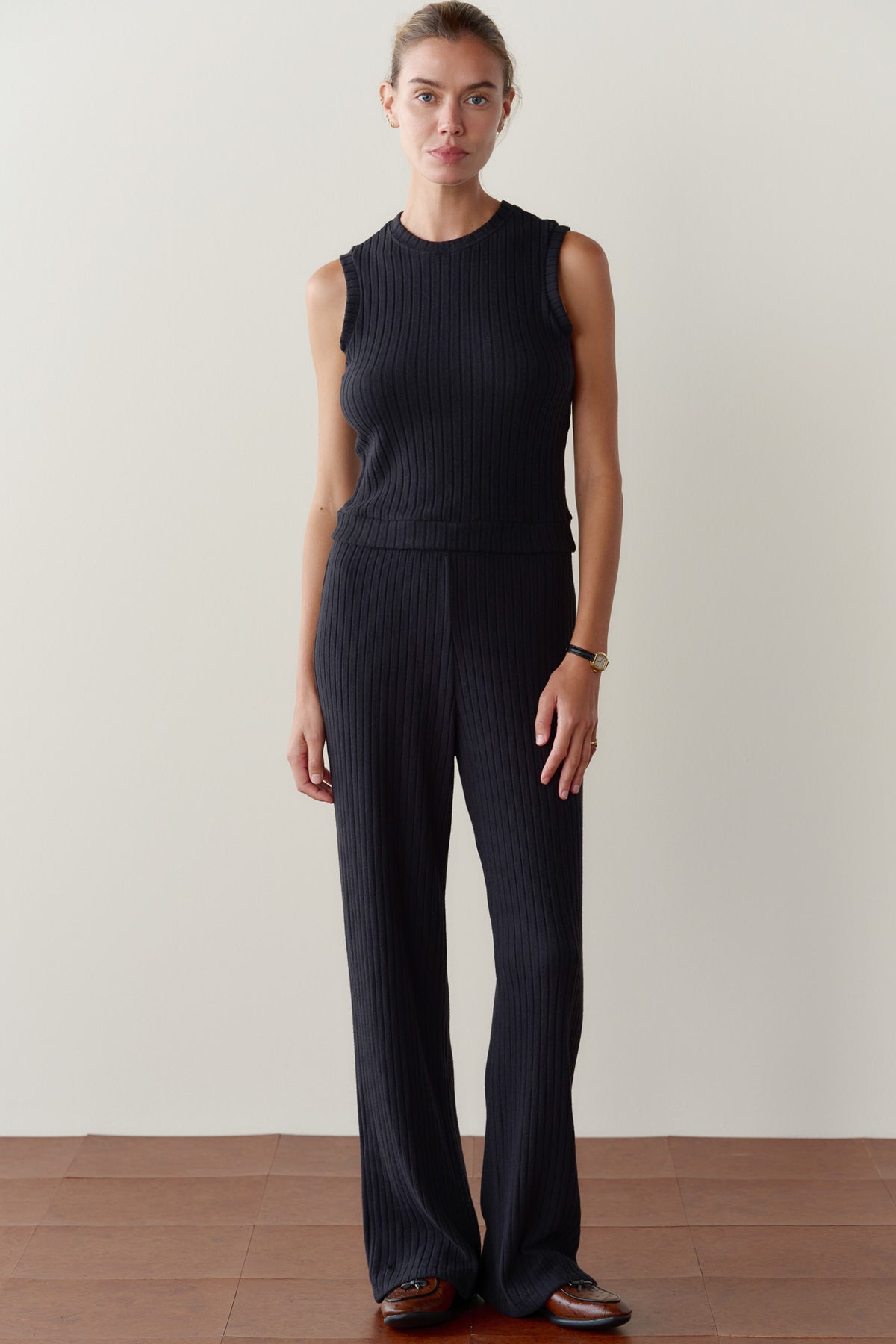 The Sweater Rib Simple Pant