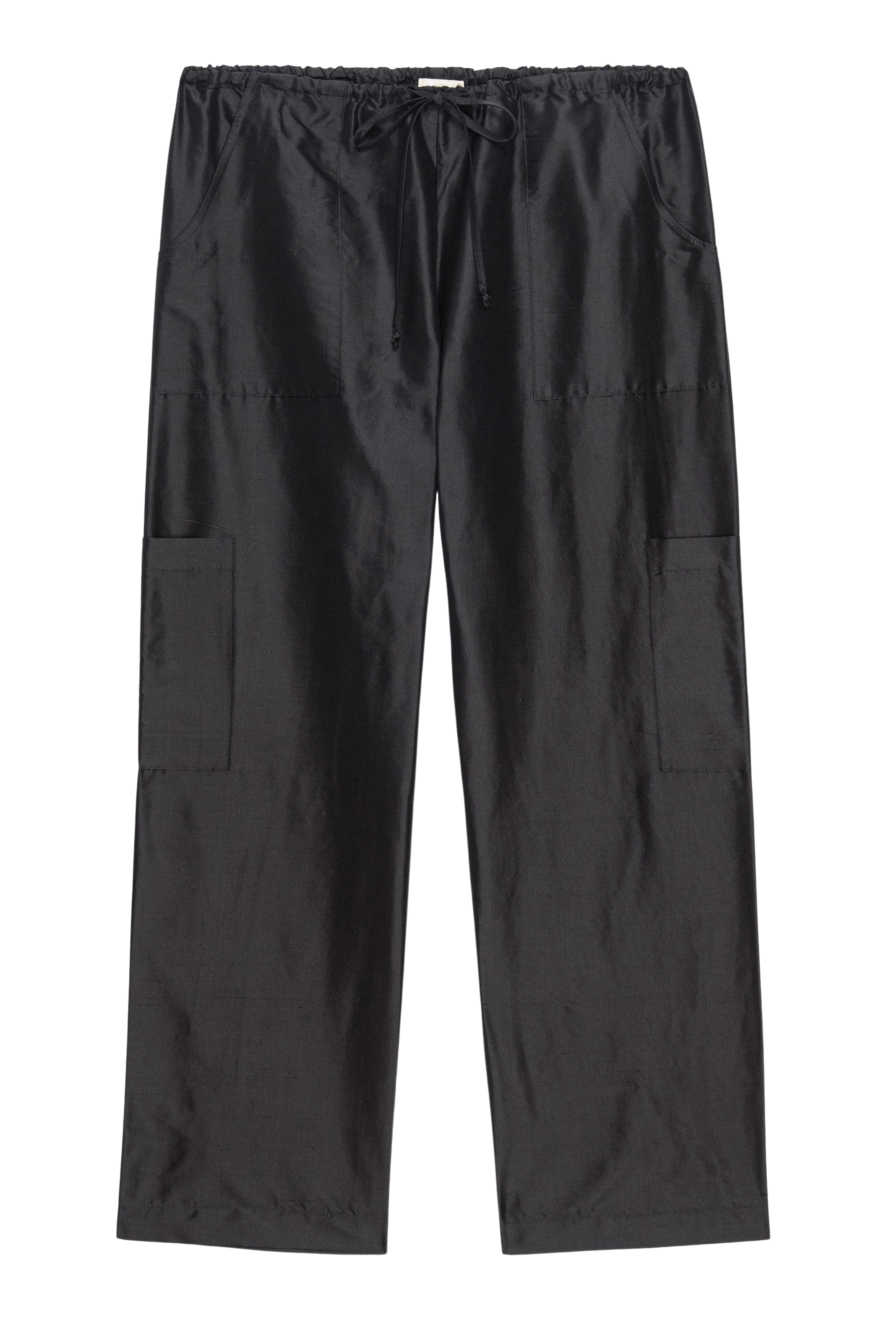 The Taffeta Drawstring Cargo Pant Jet.