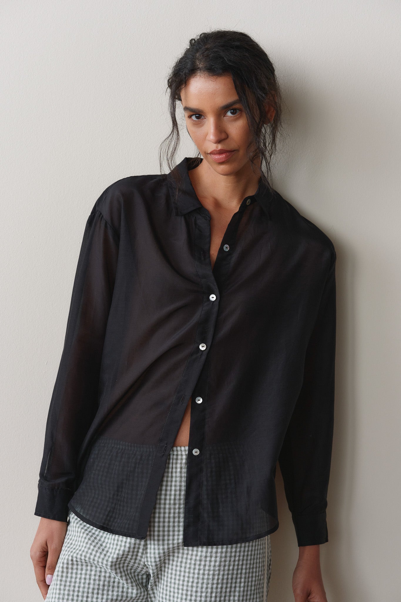 The Silk Cotton Sheer Shirt