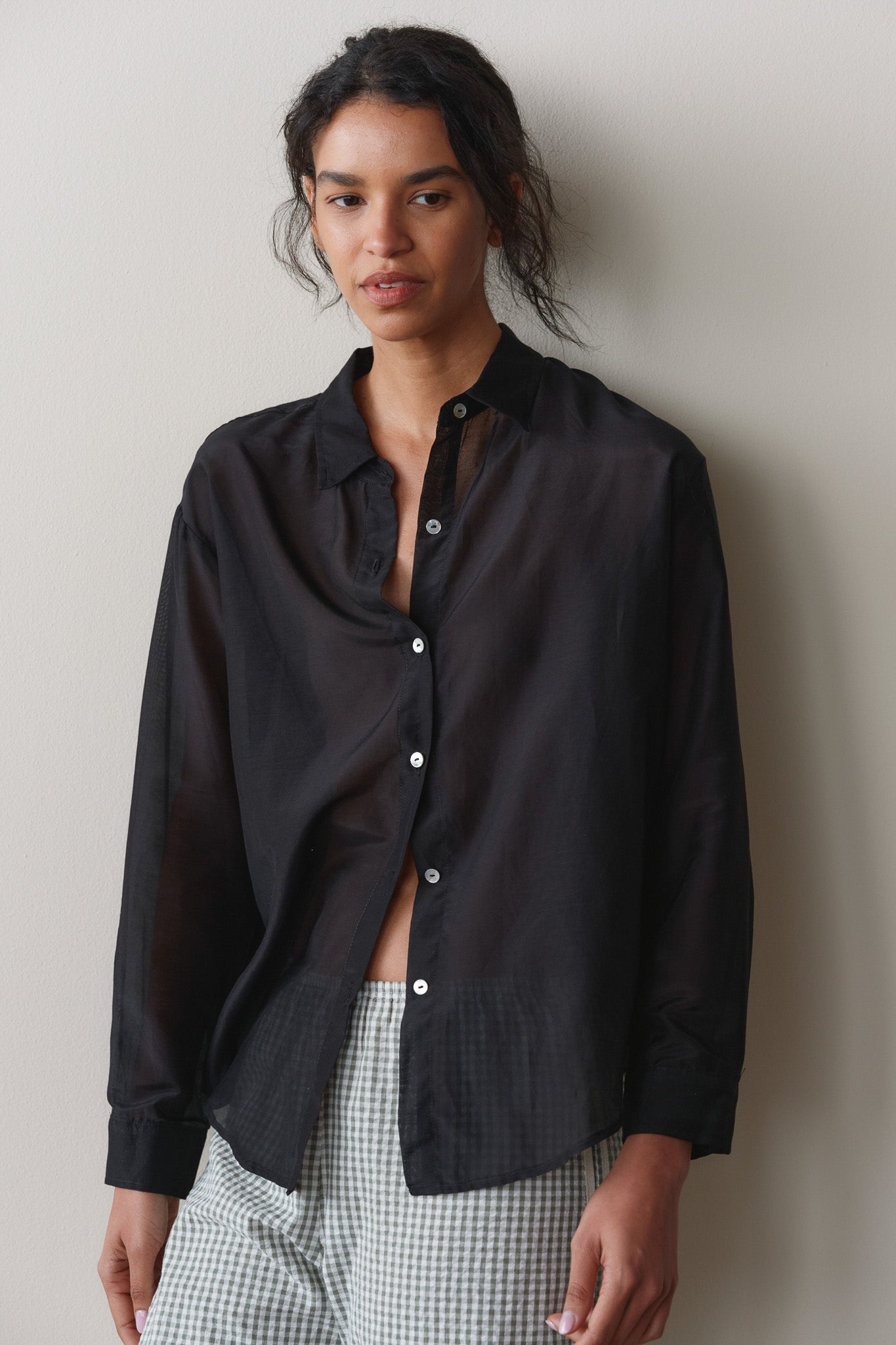 The Silk Cotton Sheer Shirt