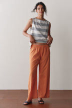 The Eyelet Pop Simple Crop Pant