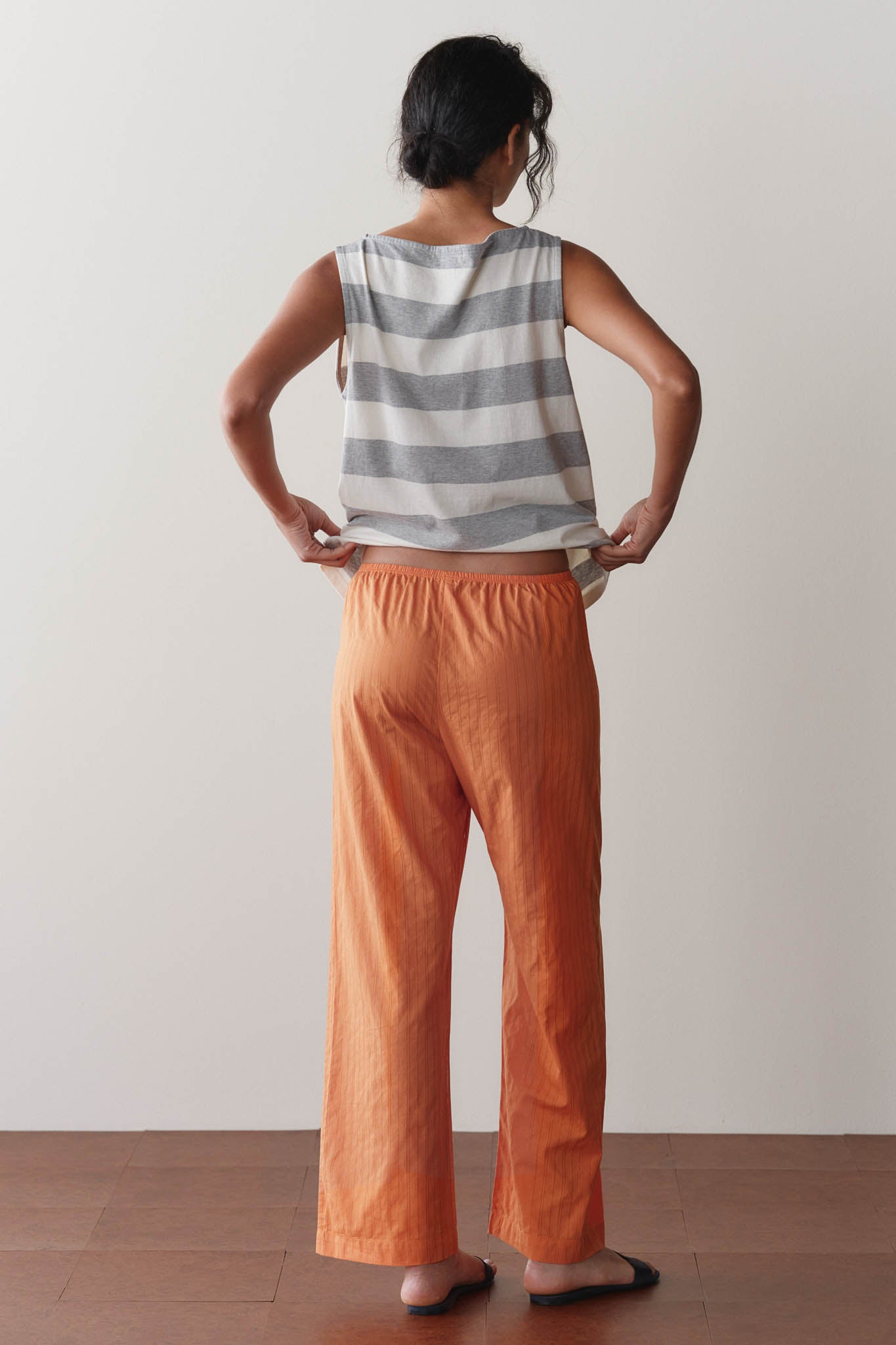 The Eyelet Pop Simple Crop Pant