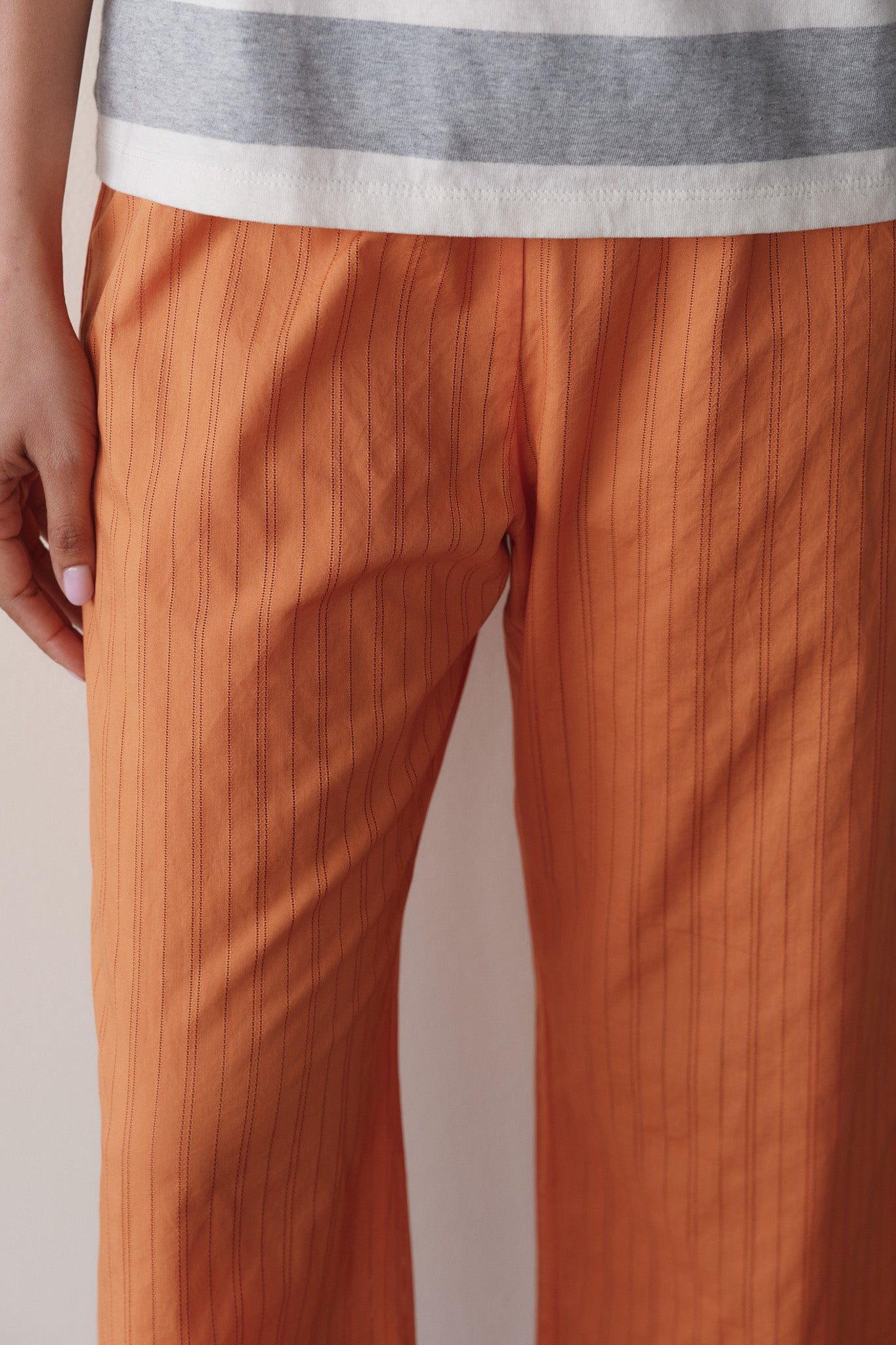 The Eyelet Pop Simple Crop Pant
