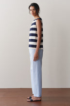 The Eyelet Pop Simple Crop Pant
