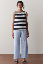 The Eyelet Pop Simple Crop Pant