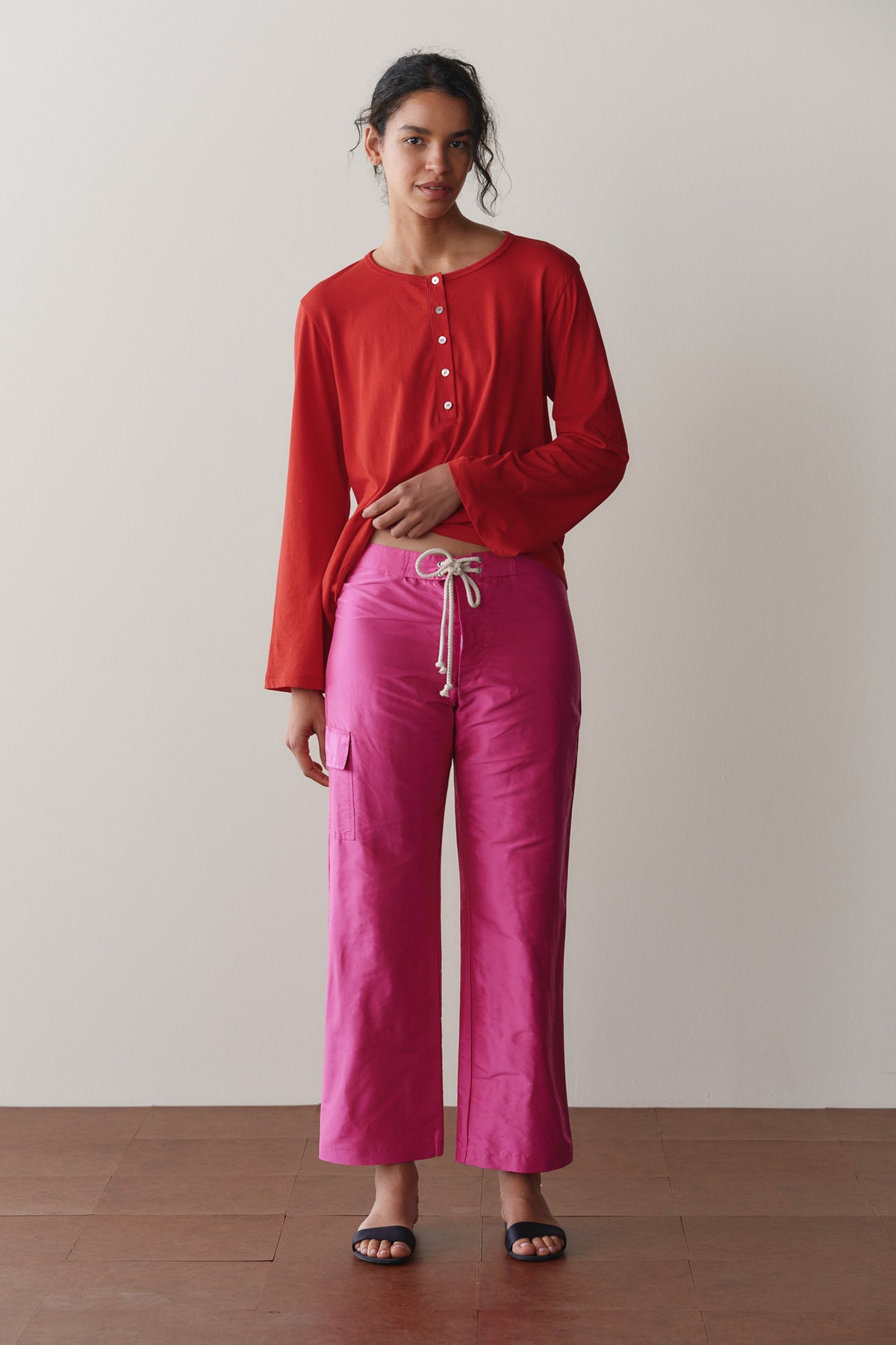The Silk Taffeta Board Pant