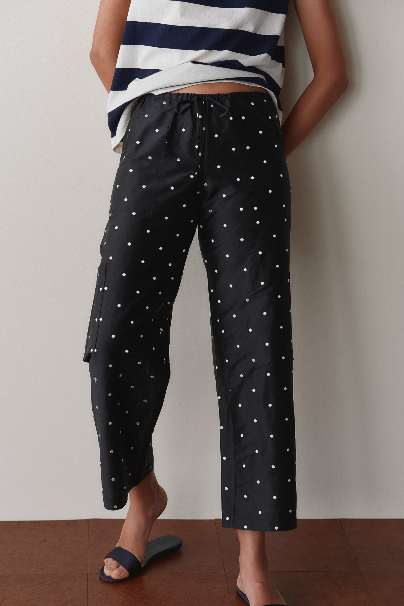 The Silk Taffeta Cargo Pant