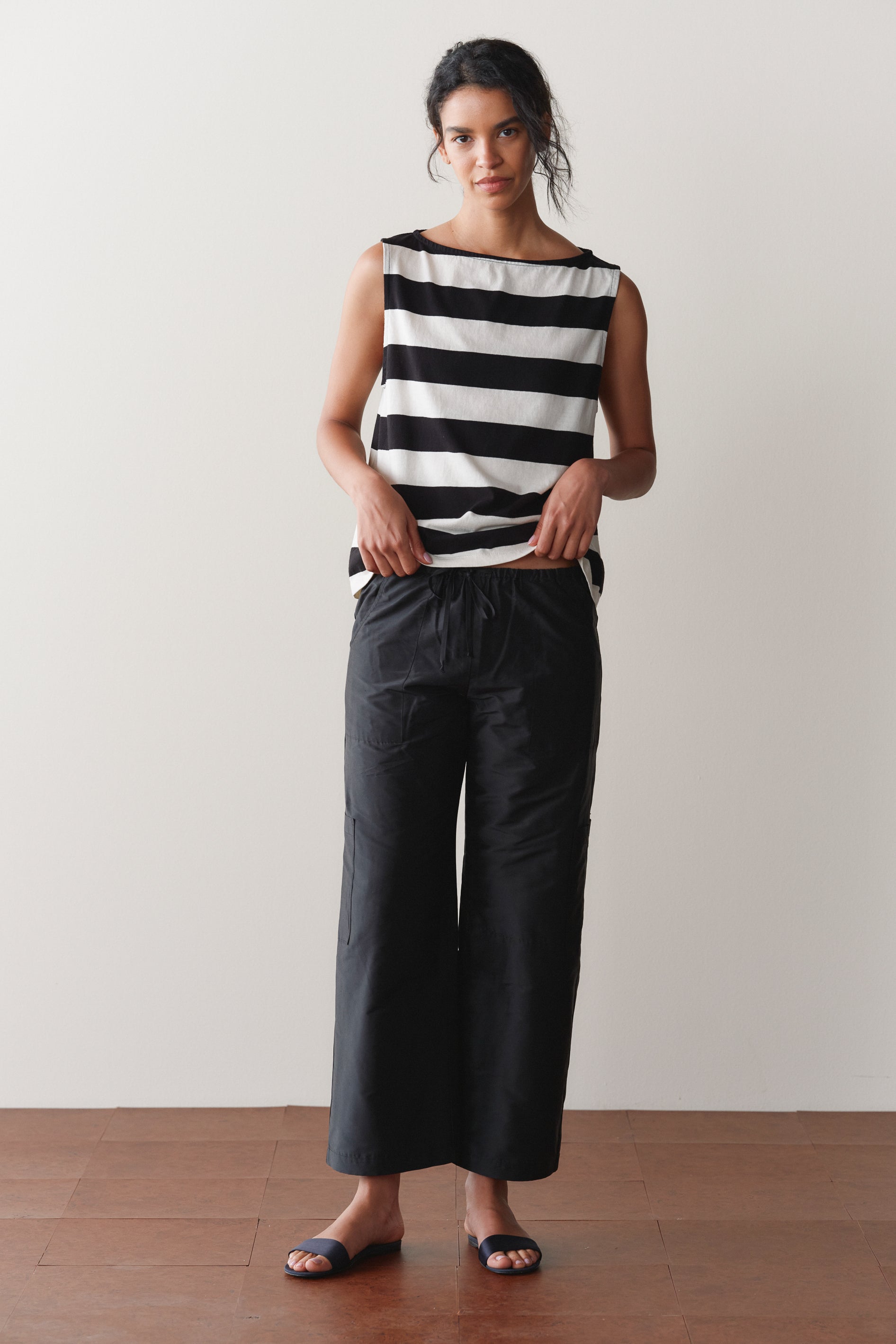 The Silk Taffeta Cargo Pant