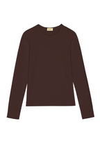 The Baby Rib Scallop Long Sleeve