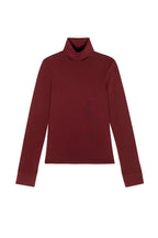 The Baby Rib Turtleneck Oxblood