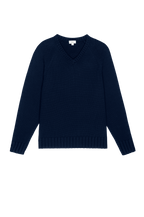 The Heavy Cotton Knit V-Neck Sweater