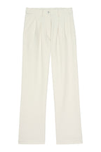 Creme pants on a white background
