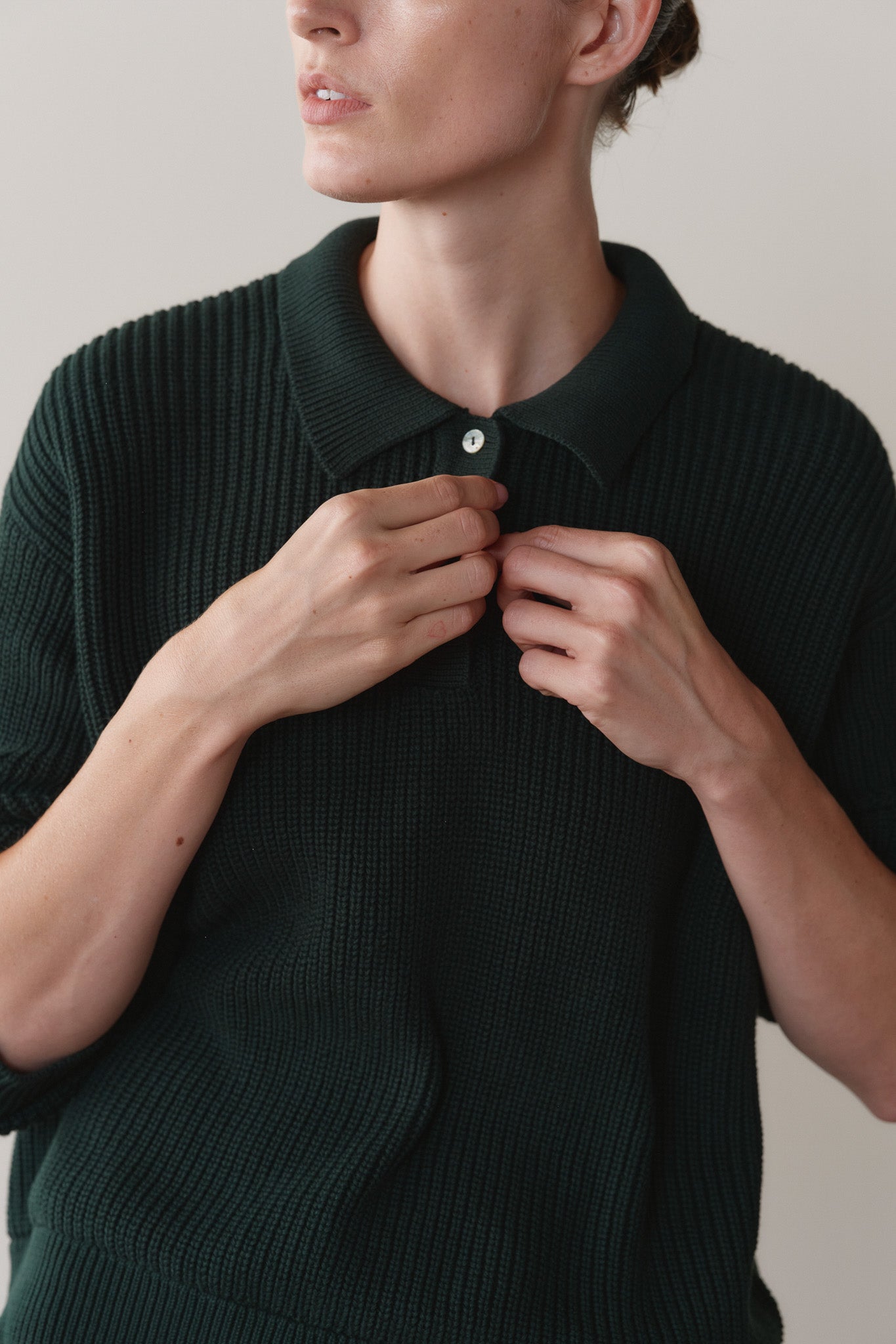 The Heavy Cotton Knit Polo