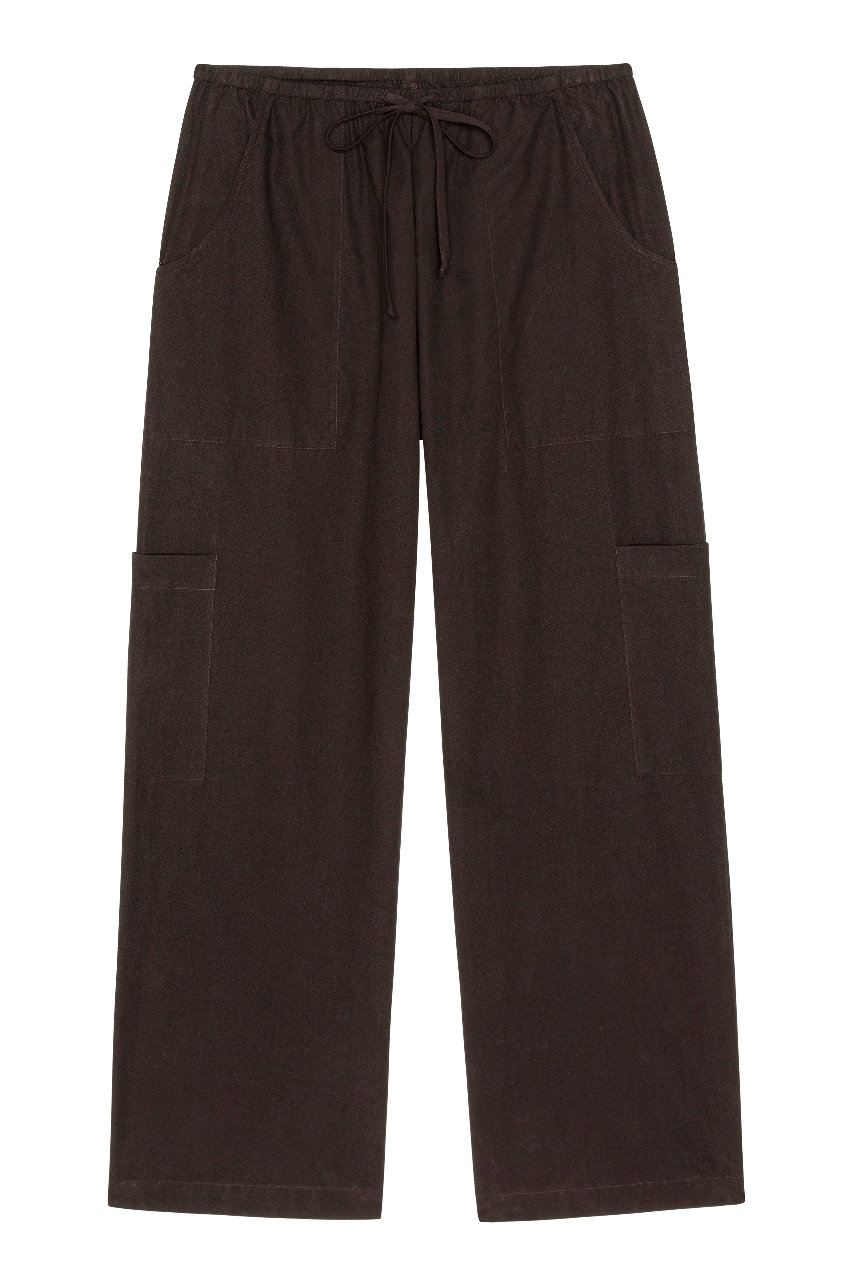 The Pop Drawstring Cargo Pant Espresso