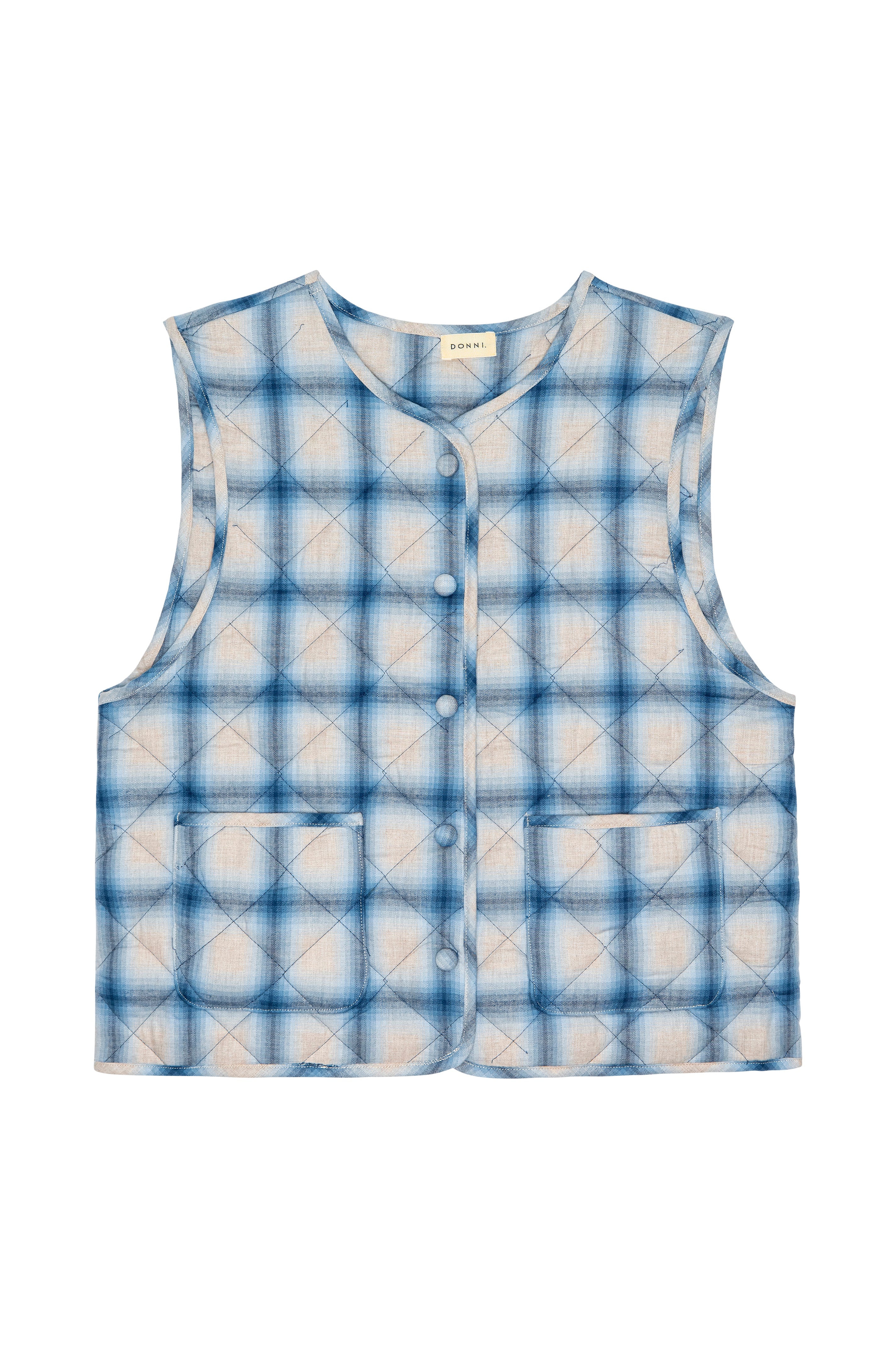 The Quilted Plaid Flannel Vest