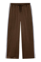 The Silk Lace Stripe Crop Pant