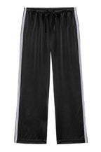 The Silk Lace Stripe Crop Pant