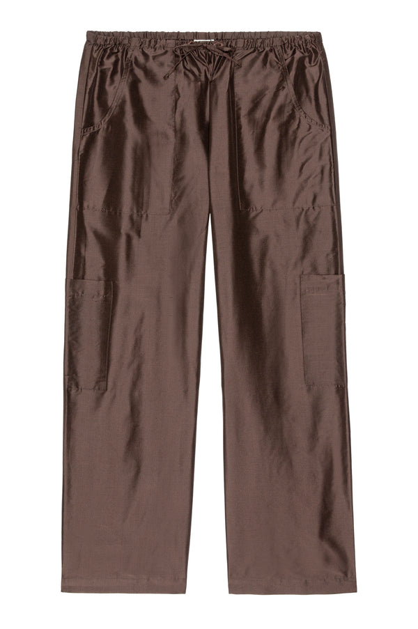 The Silk Taffeta Cargo Pant