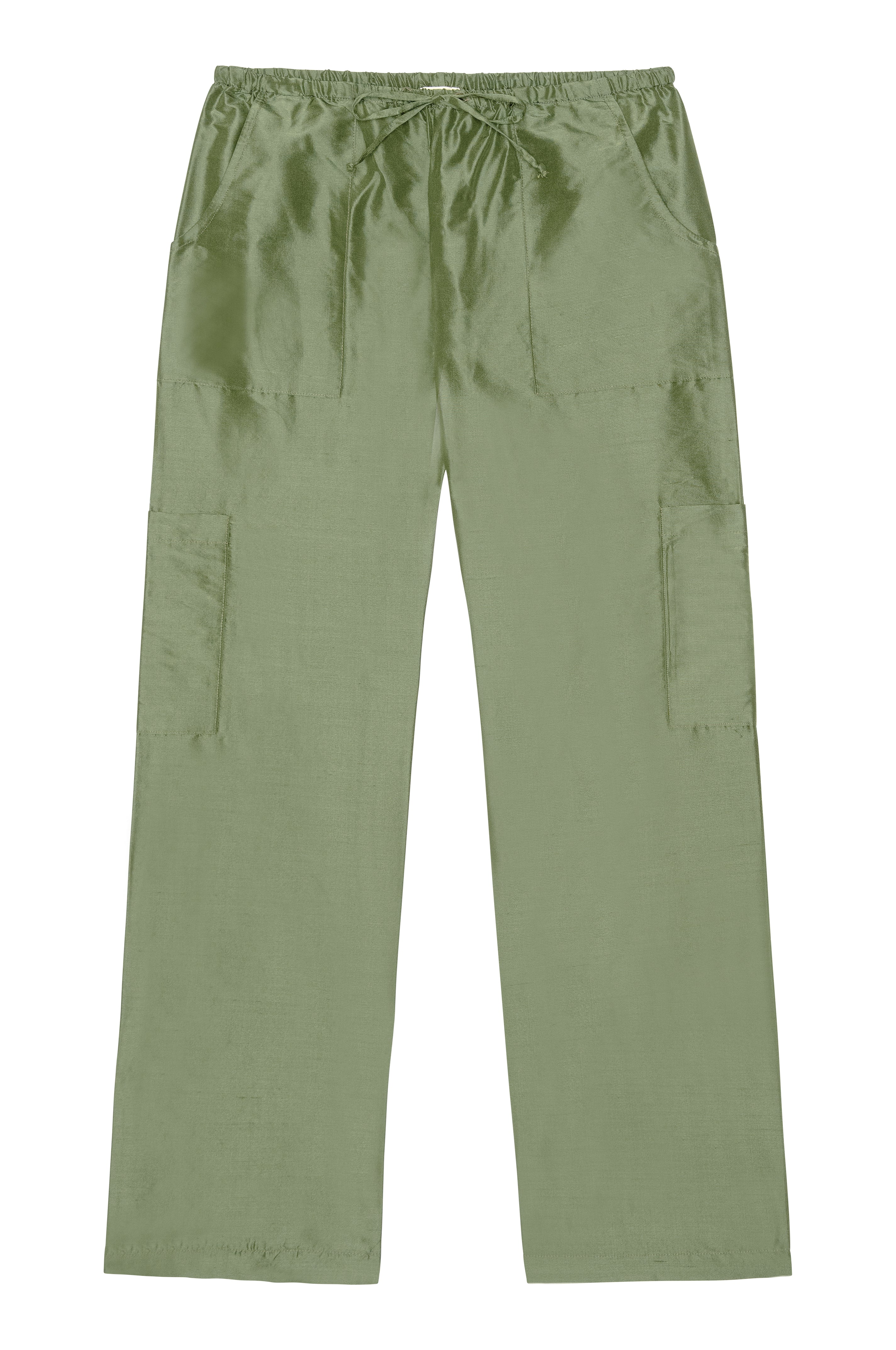 The Silk Taffeta Cargo Pant